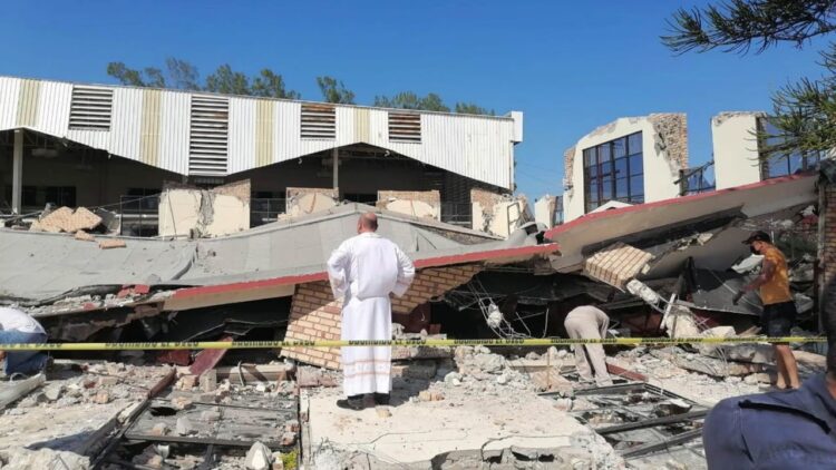 Niega PC retirar evidencia en derrumbe de iglesia