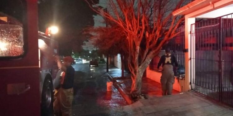 Protección Civil auxilió a 9 automovilistas, tras inundaciones por lluvia nocturna