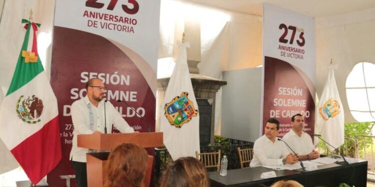 Conmemoran el 273 aniversario de la fundación de Cd. Victoria, Tamaulipas