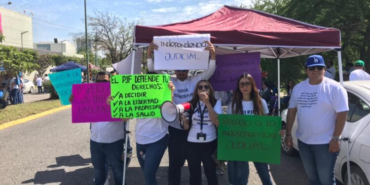 Inician paro laboral empleados del Poder Judicial