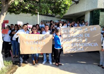 Protestan empleados del Poder Judicial en Victoria por eliminación de fideicomisos
