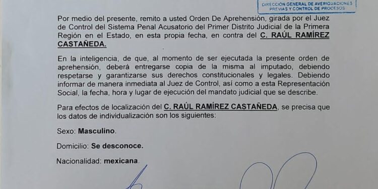 Giran orden de aprehensión contra fiscal anticorrupción de Tamaulipas, Raúl Ramírez
