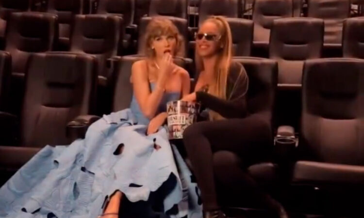 Beyoncé sorprende en el estreno de la película concierto de Taylor Swift