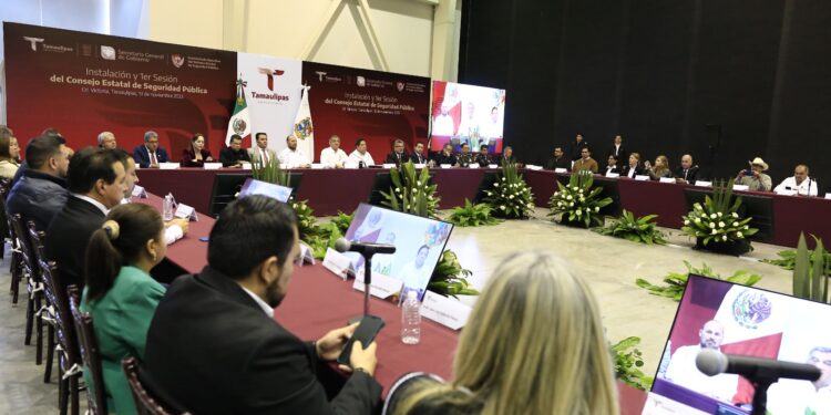 Preside gobernador instalación del Consejo Estatal de Seguridad Pública de Tamaulipas