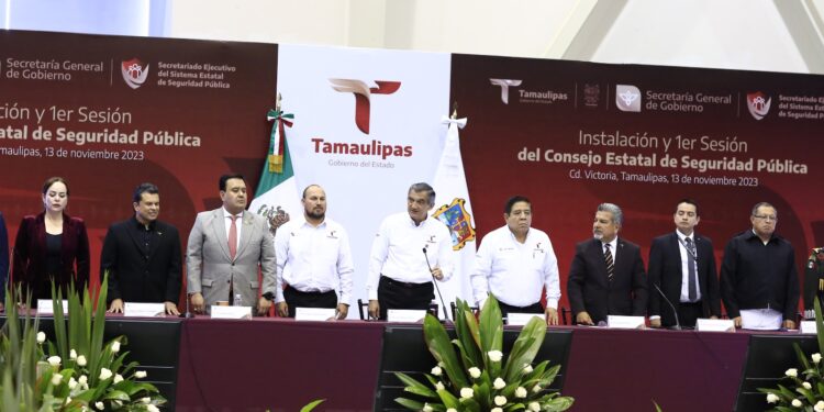 Preside gobernador instalación del Consejo Estatal de Seguridad Pública de Tamaulipas