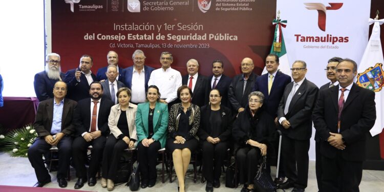 Preside gobernador instalación del Consejo Estatal de Seguridad Pública de Tamaulipas