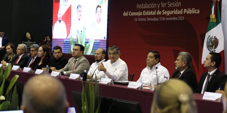 Preside gobernador instalación del Consejo Estatal de Seguridad Pública de Tamaulipas