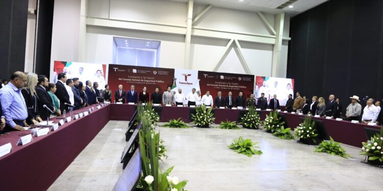 Preside gobernador instalación del Consejo Estatal de Seguridad Pública de Tamaulipas