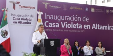 Abre Américo Villarreal en Altamira la segunda “Casa Violeta” que opera en Tamaulipas
