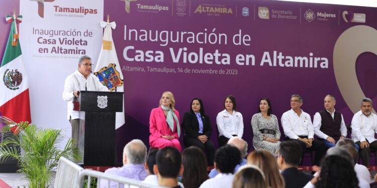 Abre Américo Villarreal en Altamira la segunda “Casa Violeta” que opera en Tamaulipas