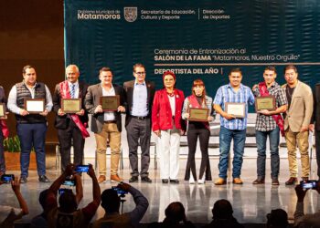 Galardona Gobierno de Matamoros a Entronizados al Salón de la Fama y a Deportistas del Año 2023