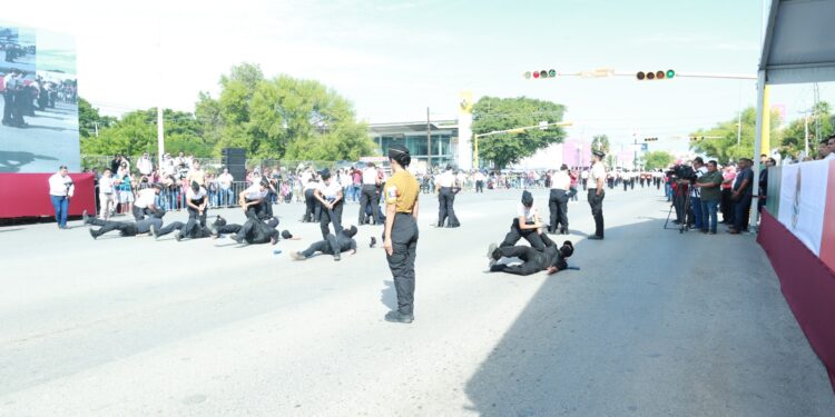 Preside Américo Villarreal desfile del 113 aniversario de la Revolución Mexicana en Tamaulipas