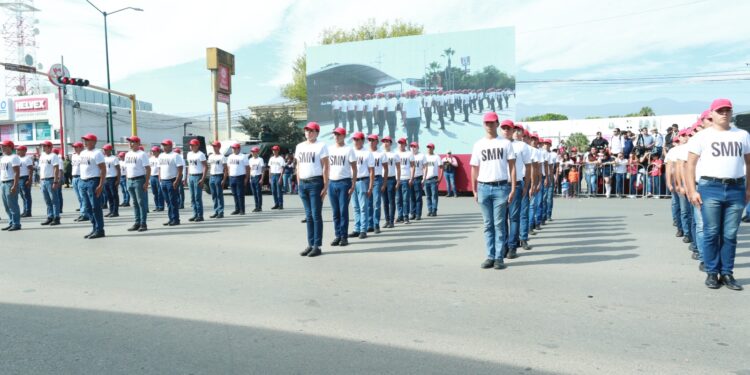 Preside Américo Villarreal desfile del 113 aniversario de la Revolución Mexicana en Tamaulipas