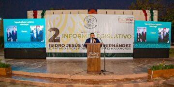 Rinde Isidro Vargas Segundo Informe Legislativo; se declara aliado del Gobernador AVA y del Alcalde Mario López