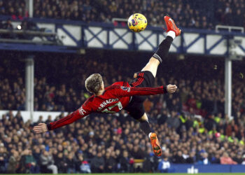 Golazo en triunfo del Manchester United 3-0 sobre Everton