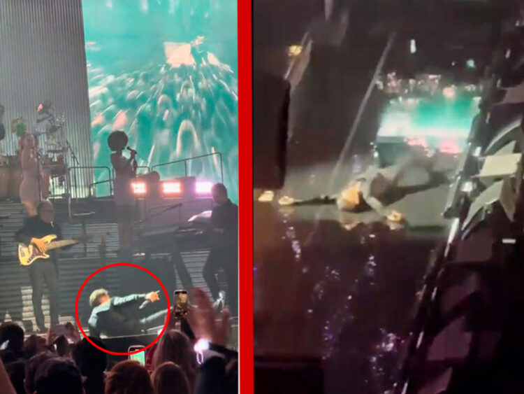 Luis Miguel sufre aparatosa caída en pleno concierto en CDMX
