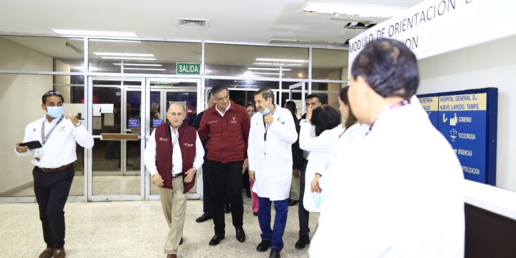Inaugura Américo Villarreal Centro de Radiología y supervisa hospitales en Nuevo Laredo