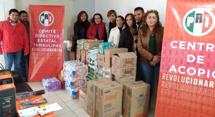 Realiza PRI colecta estatal para enviar ayuda a damnificados de Acapulco