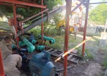 Repara COMAPA equipo de bombeo de tanque elevado “Sierra Madre”