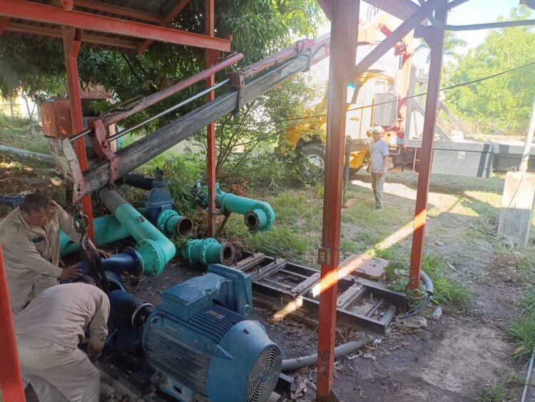 Repara COMAPA equipo de bombeo de tanque elevado “Sierra Madre”
