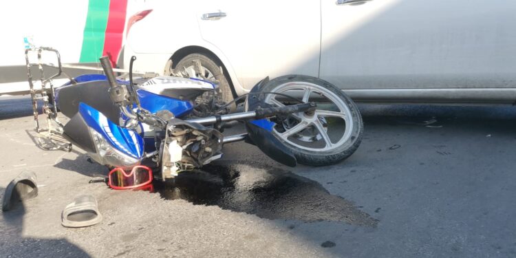 Arrollan a motociclista que se atravesó en Bulevar Tamaulipas de Cd. Victoria