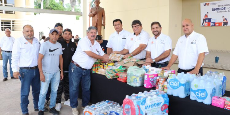 Apoya la UAT a damnificados por “Otis”