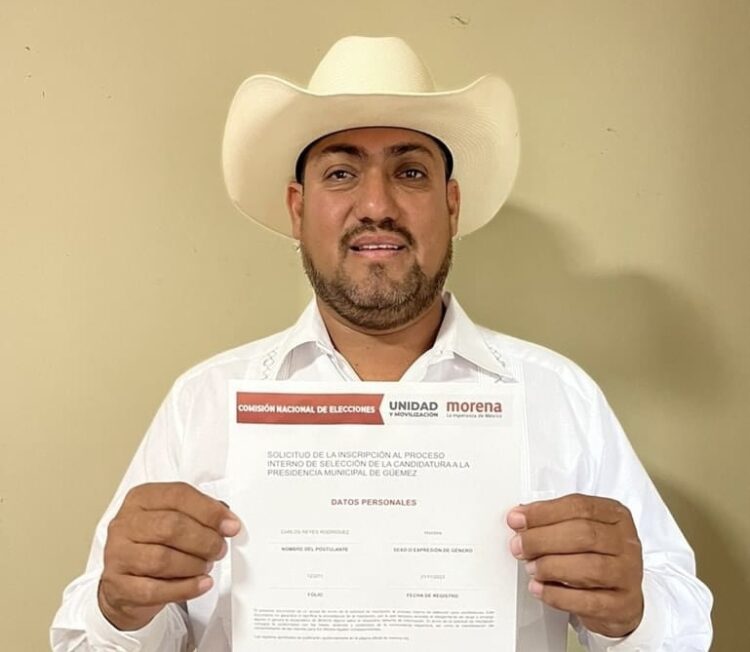 Va Carlos Reyes por la alcaldía de Güémez