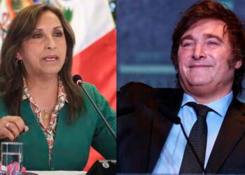 Presidenta de Perú, Dina Boluarte, felicita a presidente electo de Argentina, Javier Milei