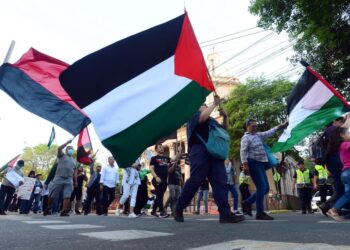 Marchan en Paraguay en apoyo a Palestina