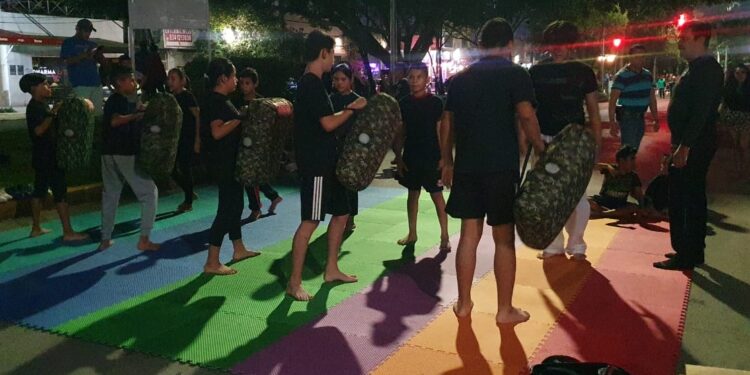 Extraordinaria exhibición de taekwondo en Libre 17 “Victoria te quiero más”