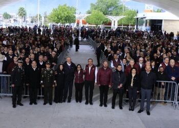 Pide Américo Villarreal a burócratas redoblar esfuerzos para forjar un mejor Tamaulipas