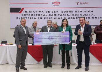 Recibe DIF Tamaulipas donativo de la Cámara Mexicana de la Industria de la Construcción