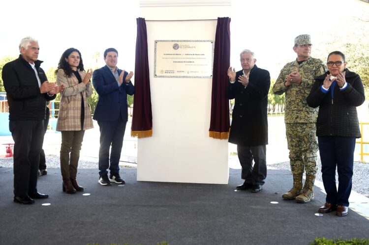 Inaugura AMLO acueducto “Cuchillo II” que da viabilidad a zona metropolitana de Monterrey