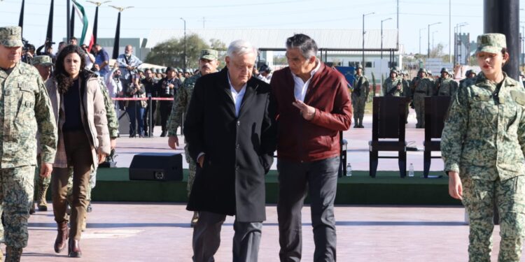 Inaugura AMLO instalaciones del 16o. Regimiento de Caballería Motorizada en Nuevo Laredo