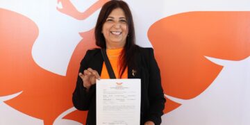Solicita Doris Cantú Robles registro ante MC como aspirante a la Alcaldía de Reynosa.