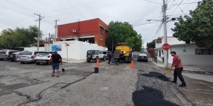 Continúa restauración de calles de Victoria por el Gobierno Municipal