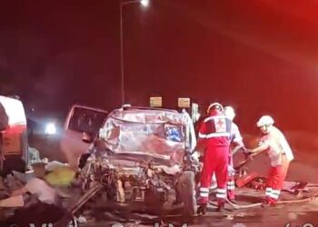 Choque por alcance en el crucero de “El Cuerudo” en ruta a SLM