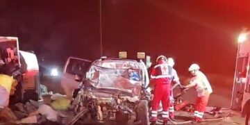 Choque por alcance en el crucero de “El Cuerudo” en ruta a SLM