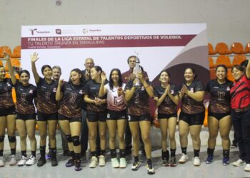 Reynosa y Madero dominan en la Liga de Talentos Deportivos de Voleibol