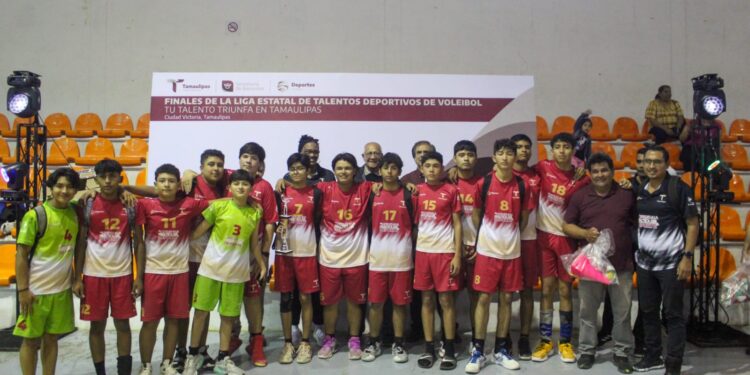 Reynosa y Madero dominan en la Liga de Talentos Deportivos de Voleibol