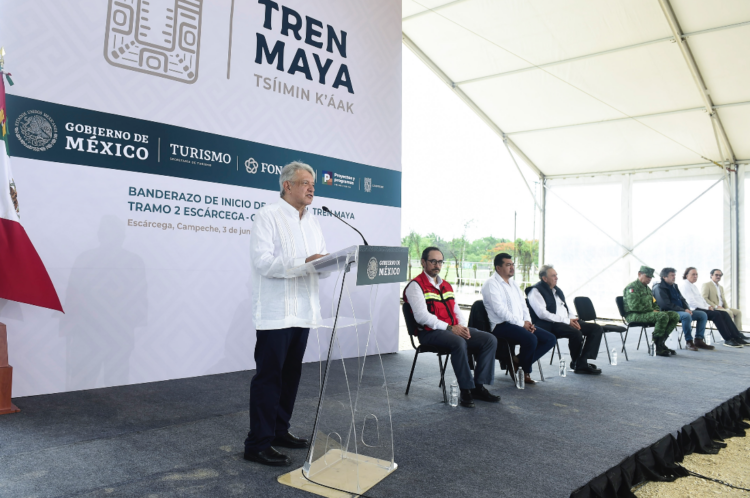 Arranca López Obrador la segunda parte del Tren Maya en Quintana Roo