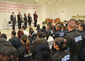 Victoria, sede de taller policial contra la violencia y feminicidio.