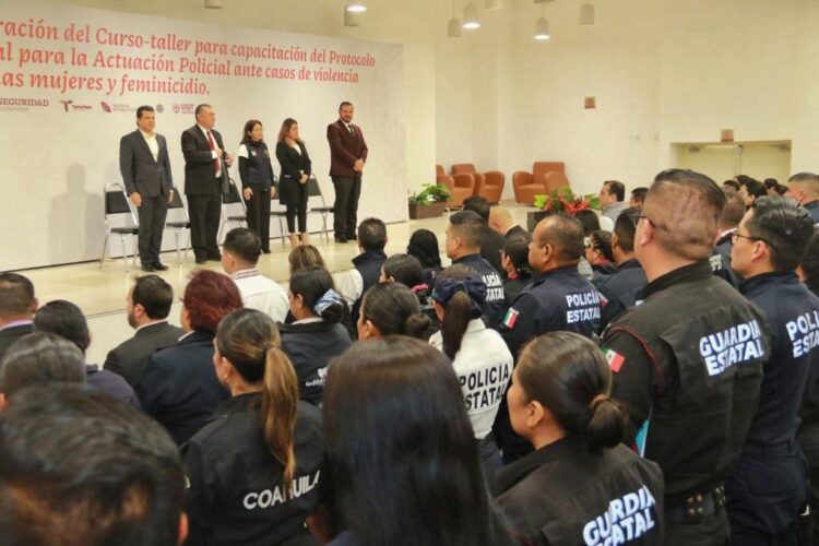 Victoria, sede de taller policial contra la violencia y feminicidio.