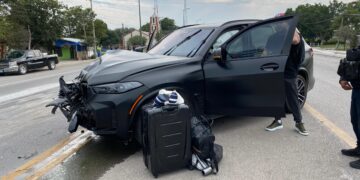 Abuelito herido en accidente