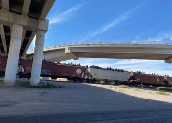 Migrantes exponen sus vidas al viajar en trenes de carga