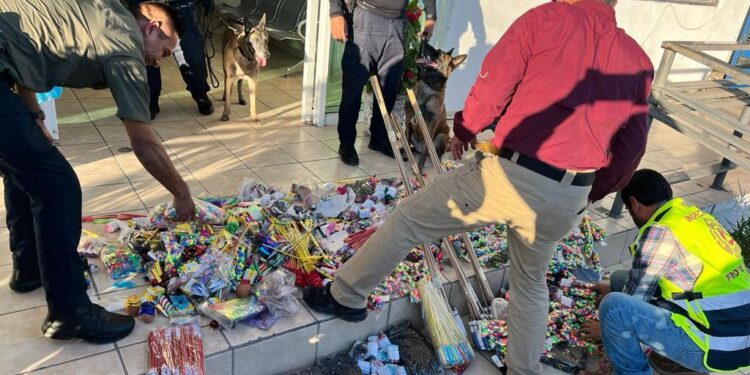 Decomisan 85 kilos de pirotecnia en zona aledaña al Mercado “Pedro Argüelles”