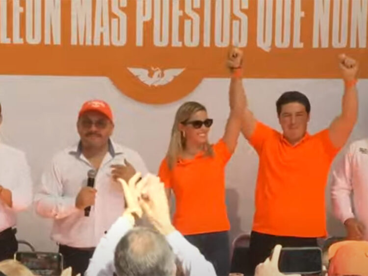 Mariana Rodríguez se registra para ser alcalde en Monterrey por MC