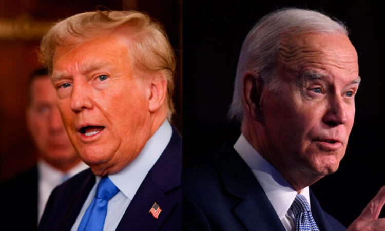Trump y Biden en carrera cerrada para 2024