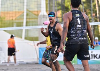 Voleibolistas mexicanos clasifican a semifinales de Tour de Playa NORCECA 2023
