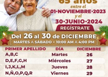 Amplían fechas para registrarse a la Pensión del Adulto Mayor